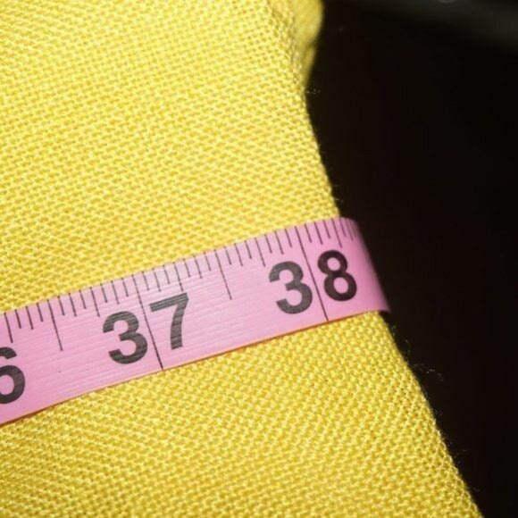 Vintage 60s Yellow Daisy Button Dress - Picture 9 of 10